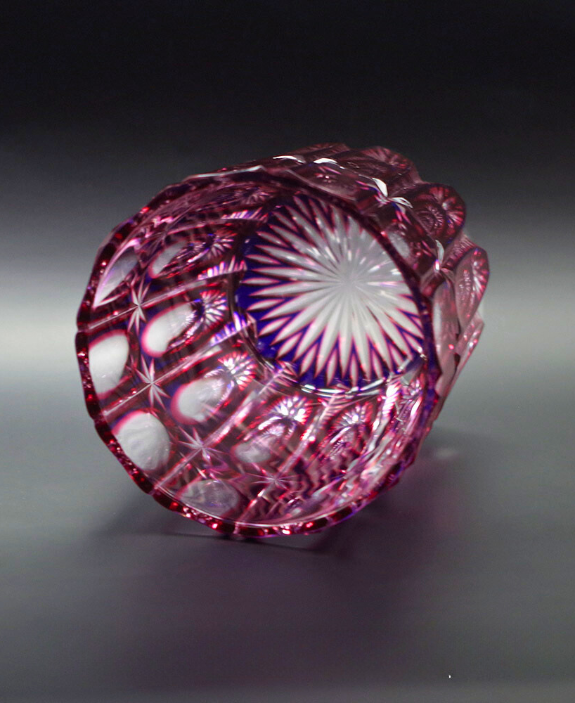 Shooting Star Rock Glass Blue Red Coating