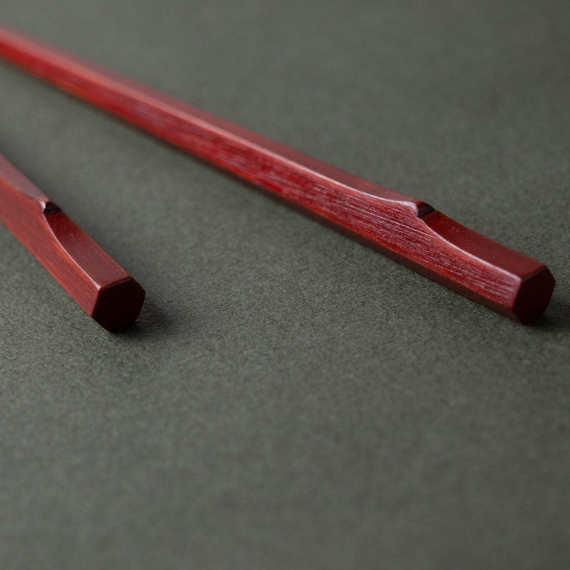 Hexagonal Bamboo Chopsticks Set
