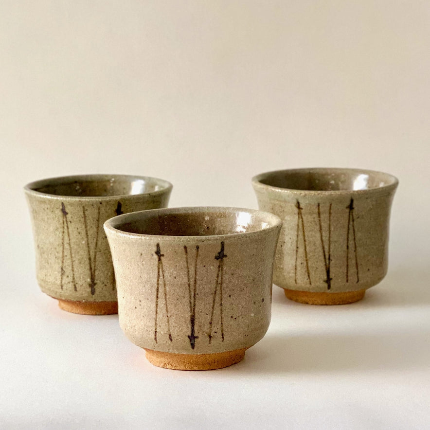 Painted Karatsu teacup