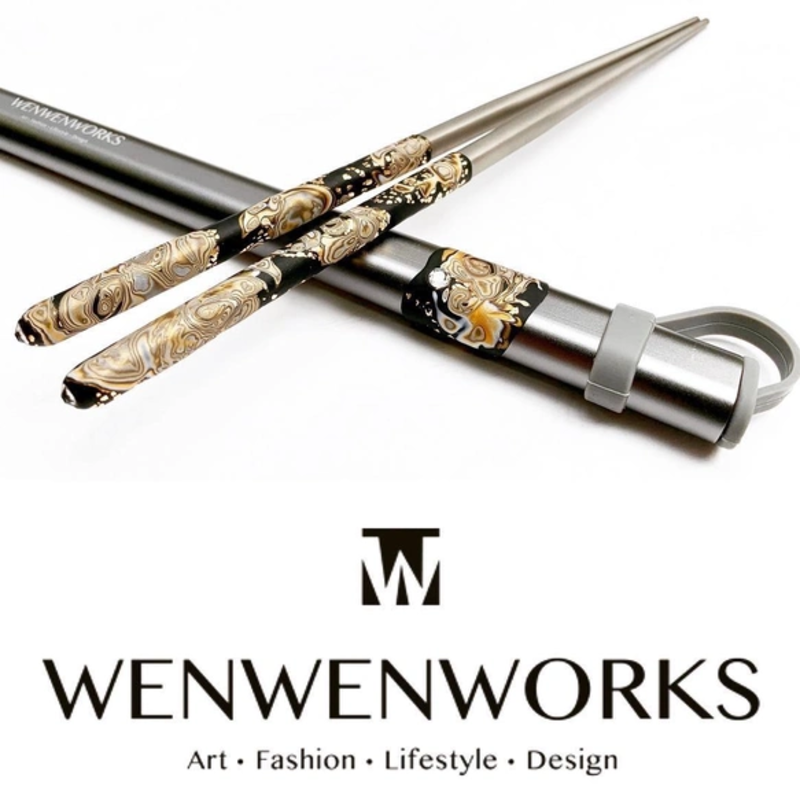 Titanium chopsticks Handmade design ECO pure titanium chopsticks