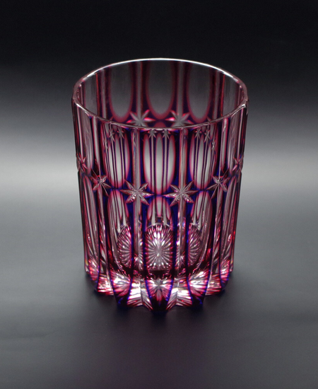 Shooting Star Rock Glass Blue Red Coating