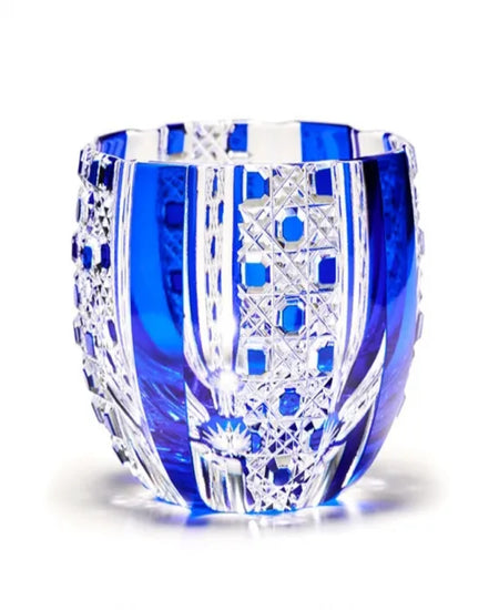 Crystal Glass Sake Cup (Ruri)