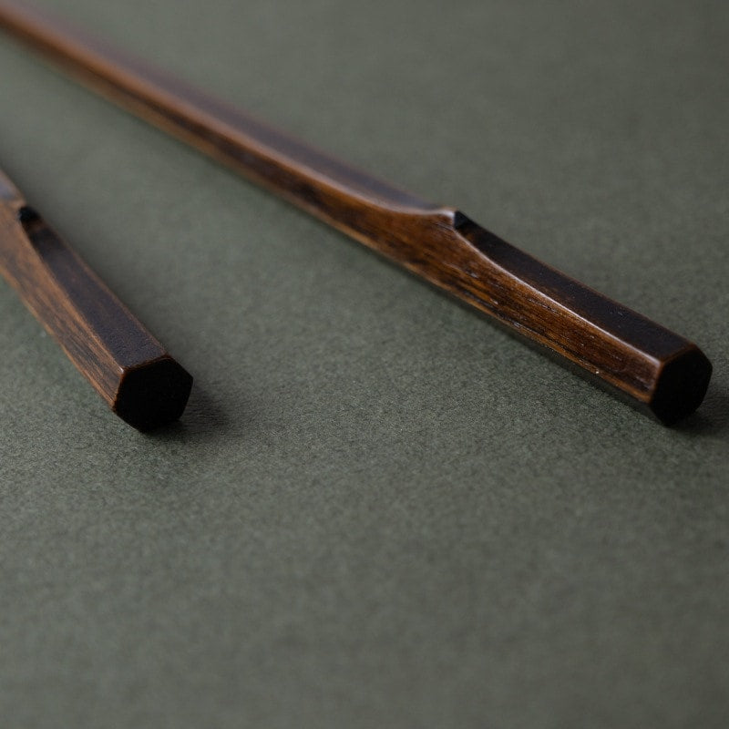 Hexagonal Bamboo Chopsticks Set