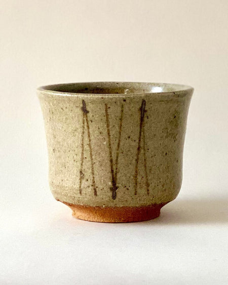 Painted Karatsu teacup