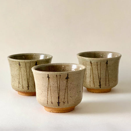 Painted Karatsu teacup