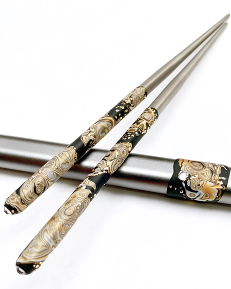 Titanium chopsticks Handmade design ECO pure titanium chopsticks